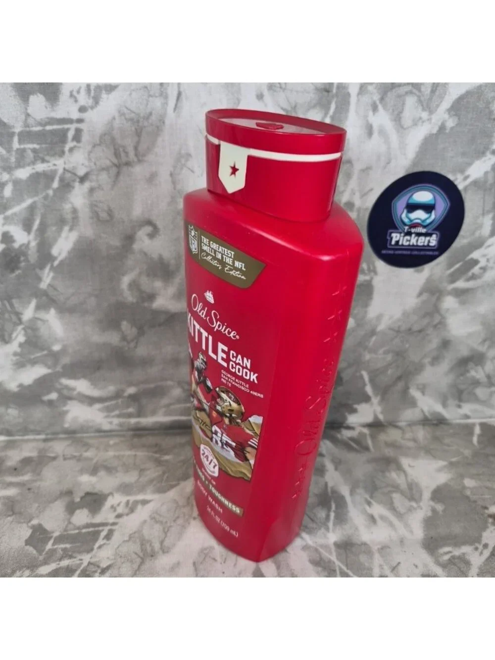 Old Spice Body Wash George Kittle Can Cook Collector Edition Santal+Speed 24 Oz
